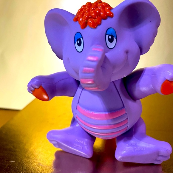 DISNEY WUZZLES VTG 80’S ELERO PURPLE ELEPHANT COLLECTIBLE PVC ACTION FIGURE 4” - Picture 6 of 11